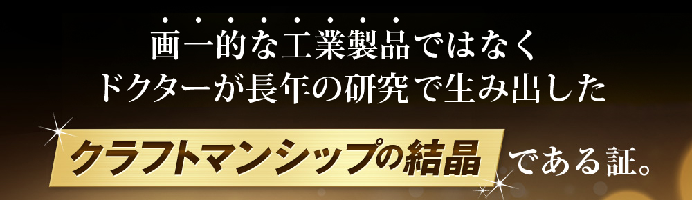 クラフトマンシップの結晶
